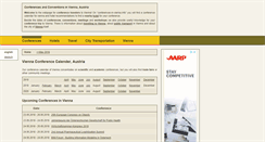 Desktop Screenshot of conferences-in-vienna.info